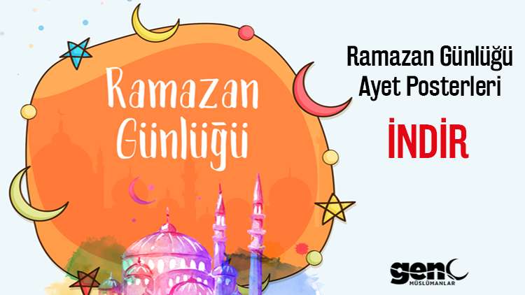 Çocuklar İçin Ramazan Günlüğü Ve Ayet Posterleri (İndir) | Genç Müslümanlar